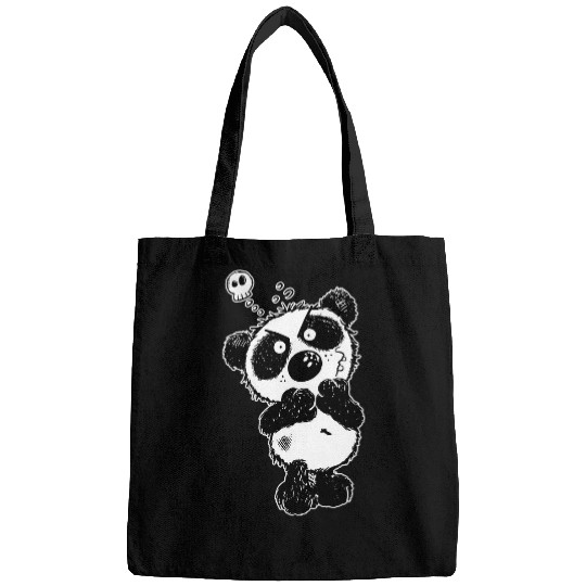 Grumpy Giant Panda I Panda Bear Comic I Panda Fun Cartoon Bags