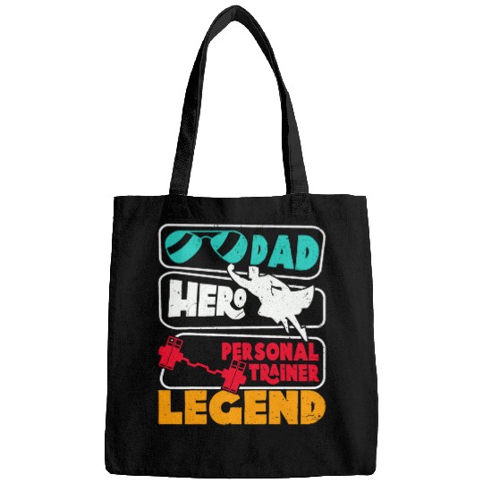 Dad Hero Personal Trainer Legend Fitness Coachs Gym Trainer Bags