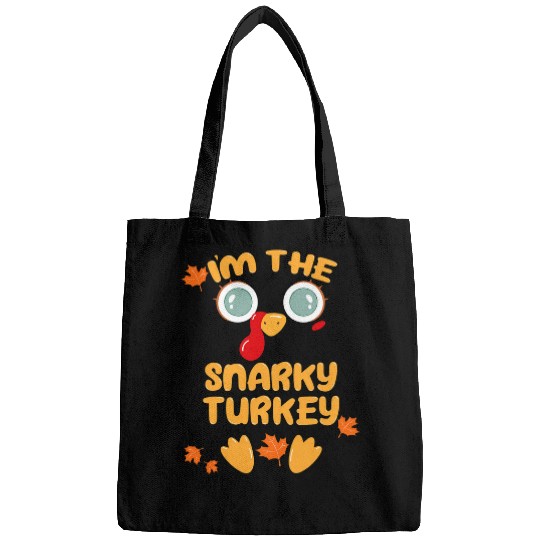 The SNARKY Turkey Matching Family Thanksgiving Party Pajama Bags
