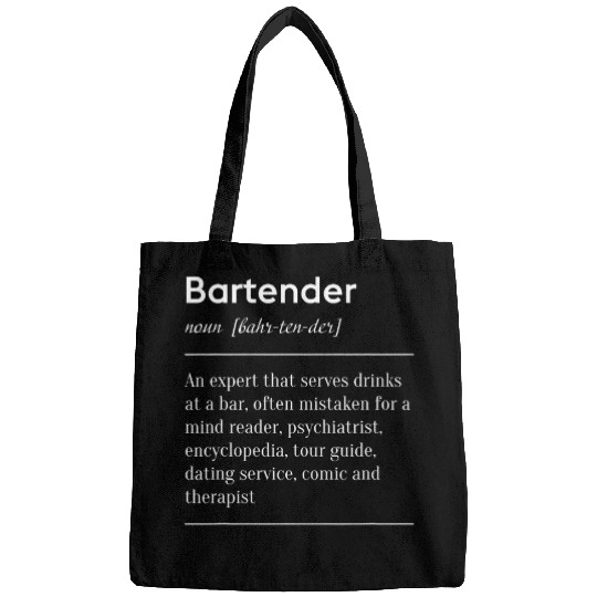 Bartender Definition Bar Pub Alcohol Bags
