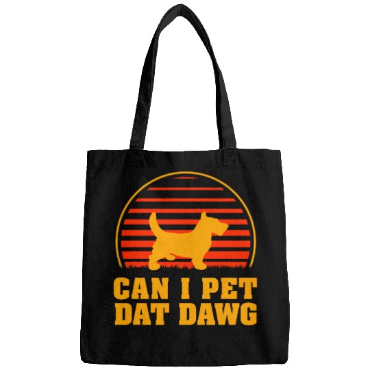 Can I Pet Dat Dawg Scottie Dog Lover Scottish Terrier Pets Bags