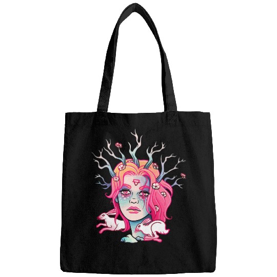 Gothic the four elements Goth Art Earth Bags