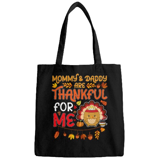 Lacrosse Gift Kids Boys Thanksgiving Mommy 2Daddy Are Thankful For Me Bags