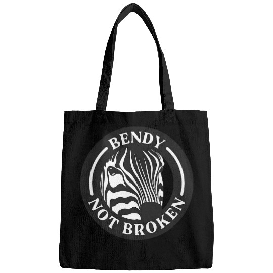 Ehlers Danlos Awareness Bendy Not Broken Zebra Bags