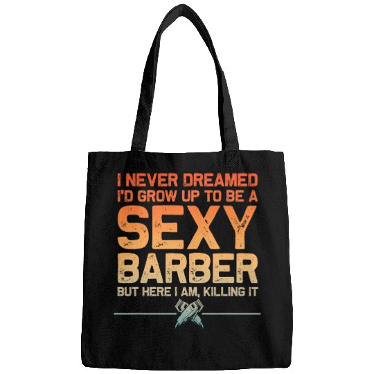 Funny Barber Men Dad Barbershop Hairdresser Hairstylist 5 Bags