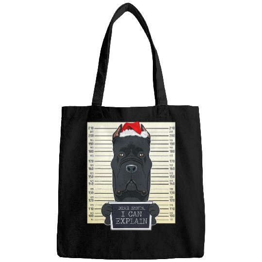Dear Santa I Can Explain Funny Christmas Cane Corso Bags