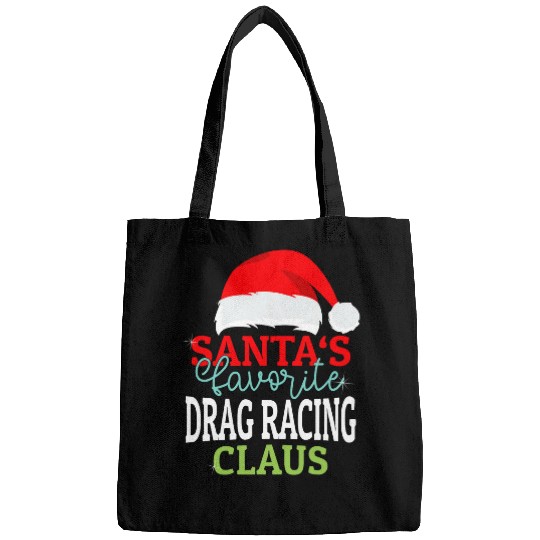 Santas Favorite xmass Drag racing Christmas Claus PJS Bags