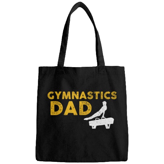 Gymnast Father or Fathers Day Cool Gymnastics Dad Bags