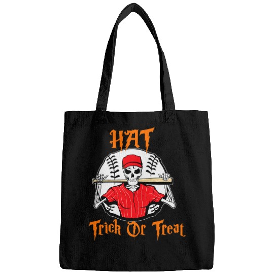 Funny Hat Trick or Treat Skeletons Softball Team Lover Gift Bags