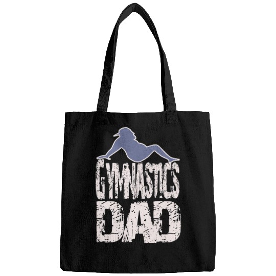 Gymnast Father Fathers Day Cool Gymnastics Dad Bags
