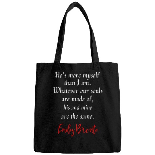 Emily Bronte Quote English Author True Love Soulmate Bride Bags
