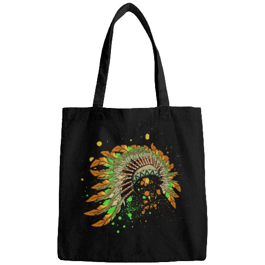 Indigenous Pride Indian Headdress Proud Native American Bags