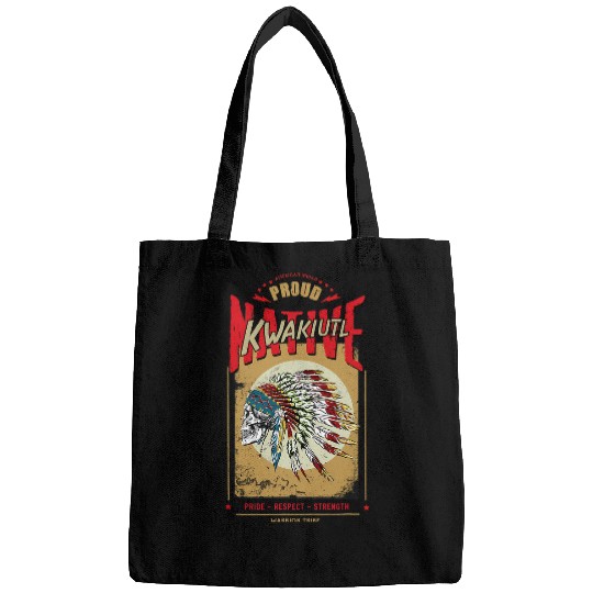 Kwakiutl Native American Indian Warrior Tribe Proud Bags