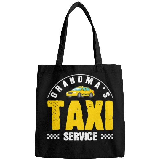 Grandmas Taxi Service Cab Driver Driving Lover Graphic Bags