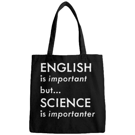 Funny Science s for Adults Kids English Grammar Humor Bags