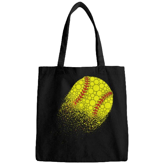 Funny Softball Ball With Polka Dots Happy Dot Day Boys Kids Bags