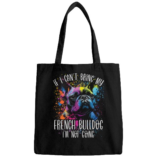 Colorful Splash Art French Bulldog Frenchie Mama Dad Bags