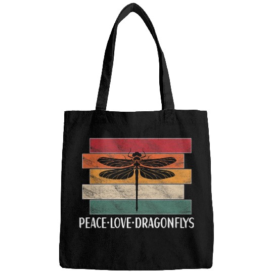 Peace Love Dragonflys Insect Dragon Fly Apparel Dragonfly Bags