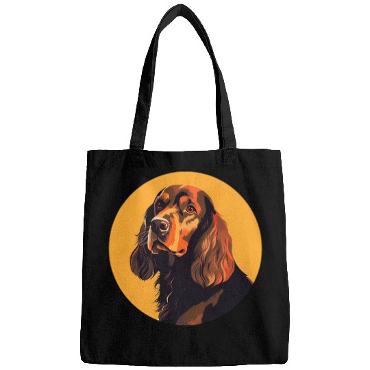 Cocker Spaniel Dog Minimal Love Dogs 1 Bags