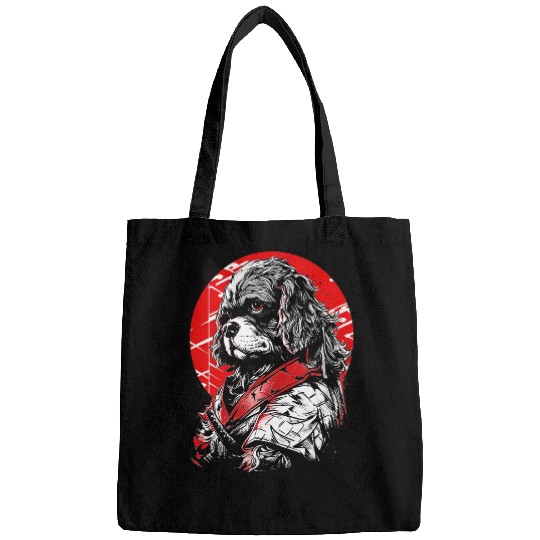 Cocker Spaniel Ninja Samurai Japanese Transformation Cute Bags