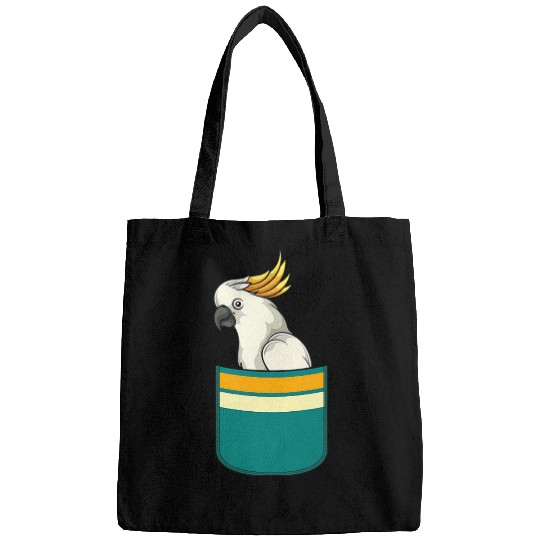 Parrot Lover Bird Watcher Birder Cute Pocket Cockatoo Bags