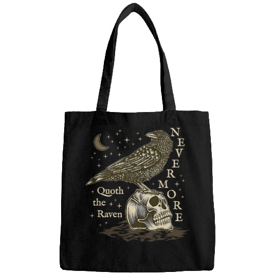 Nevermore The Raven Edgar Allan Poe Dark Academia Literature 21 Bags