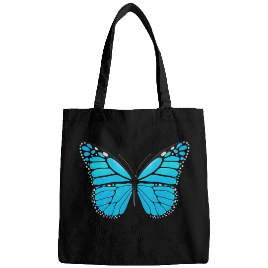 Super Blue Monarch Butterfly from Outer Space Bags