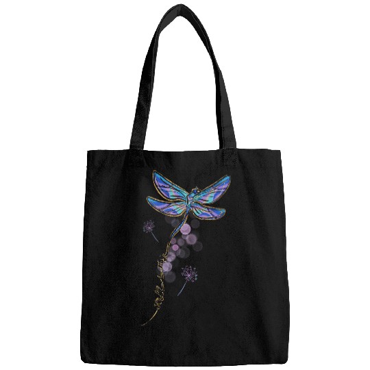 Motivational Dragonfly Still I Rise Perseverance Positive Bags