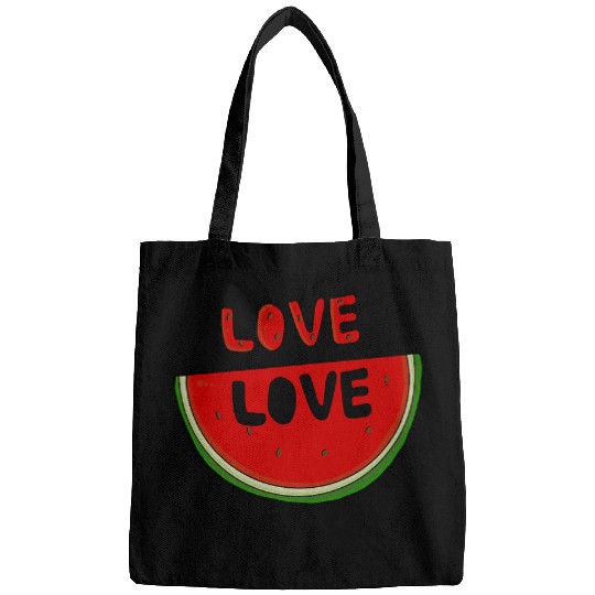 Lacrosse Gift Love Love Watermelon Melon Sommer Funny Costume Bags
