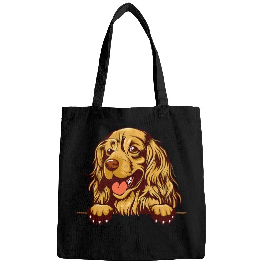Chocolate Cocker Spaniel Dog Puppy Animal Lover Dog Lover Bags