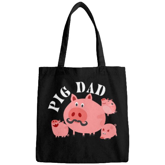 Mens Pig Dad Boys Farm Animal Cute Pig Lover Farmer Farming 23 Bags