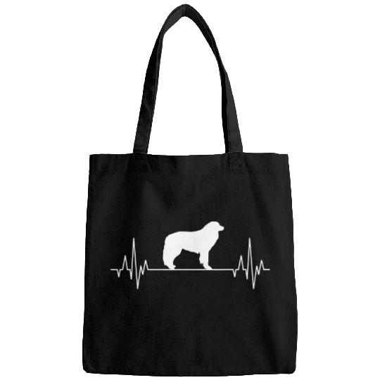 Great Pyrenees Pyrenean Mountain Dog Lover Heartbeat Bags