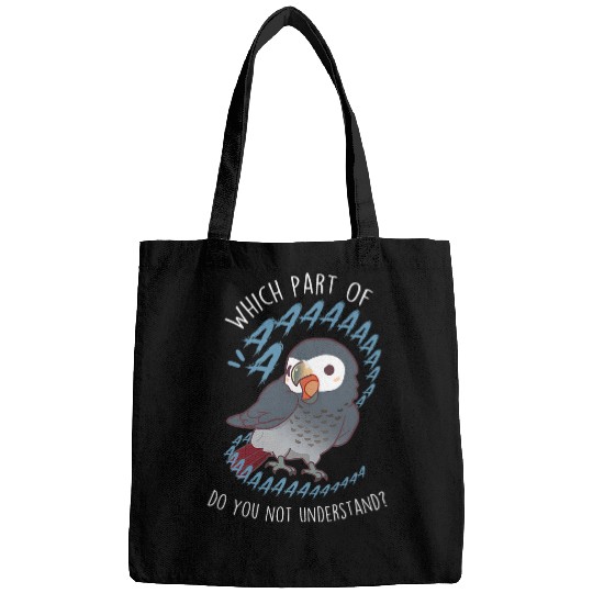 Timneh African Grey Parrot Aaa Funny Cute Pet Gray Bird TAG Bags
