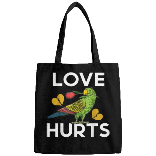 Parrot Love hurts Budgies and Cockatoo Bird day Bags