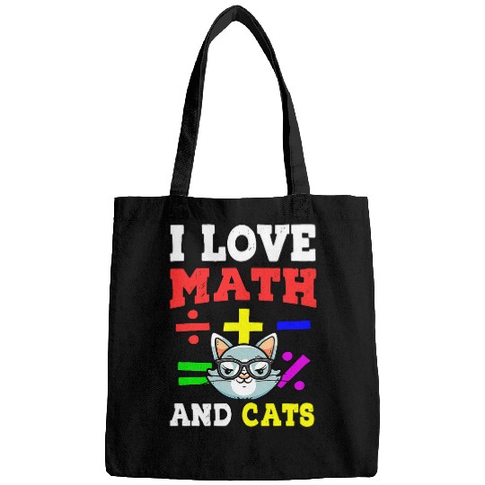 Math Nerd Math Teacher Cat Lover I Love Math And Cats 29 Bags