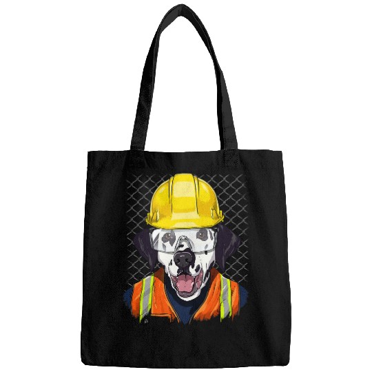Dalmatian Construction Worker Dalmatian 227 Dalmatians Dog Bags