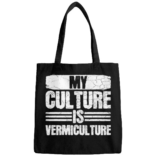 Lacrosse Gift My culture is vermiculture Quote for a Worm Farmer Bags