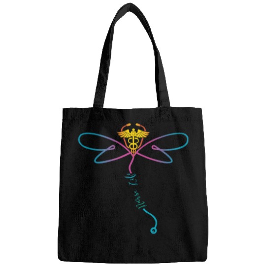nurses Life RN Colorful Dragonfly Stethoscope Bags