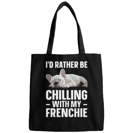French Bulldog Art For Men Women French Bulldog Frenchie Bags