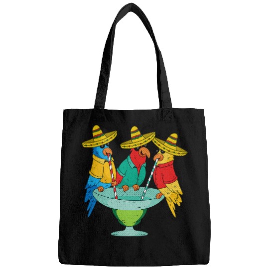 Parrot Cinco De Mayo Funny Drinking Tequila Mexican Fiesta 3 Bags