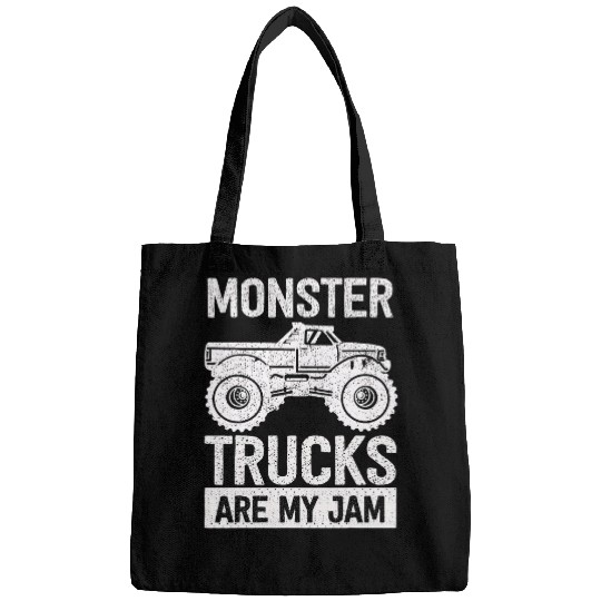 Monster Trucks Are My Jam vintages Retro 24 Bags