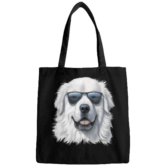 Great Pyrenees Dog with Sunglasses Great Pyrenees Bags