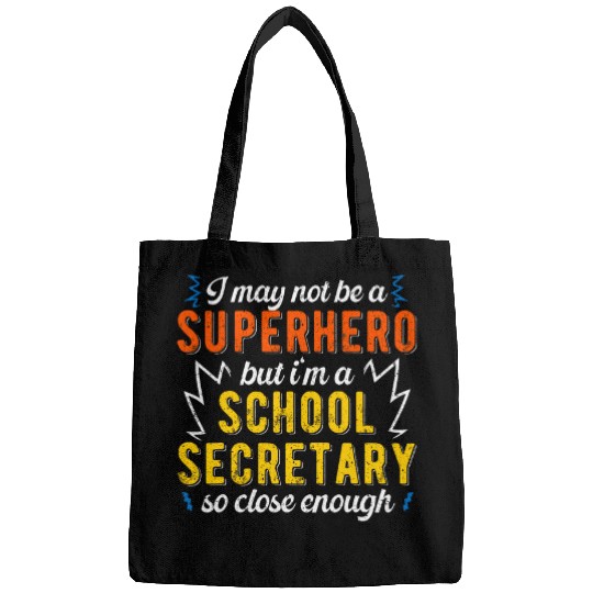 Superhero 2School Secretary Funny Bags