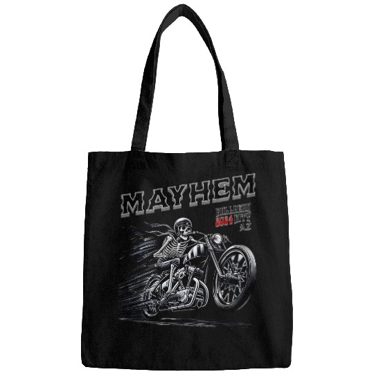 Mayhem Skeletons Rider Bullhead City Motorcycle Bike Week Bags