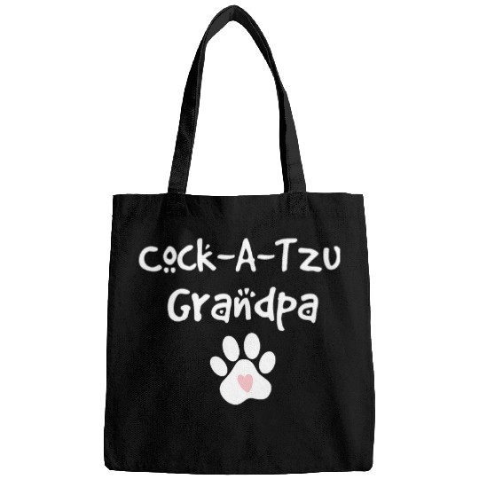 CockATzu Grandpa Cocker Spaniel Shih Tzu Mix Breed Dog Bags