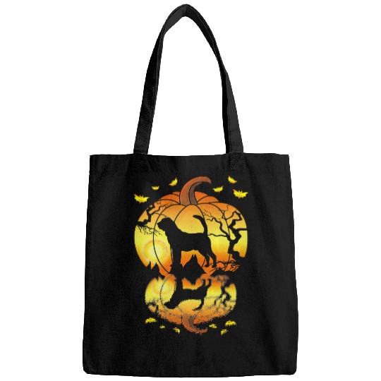 Bloodhound Dog Water Reflection In A Pumpkin Halloween party Bags