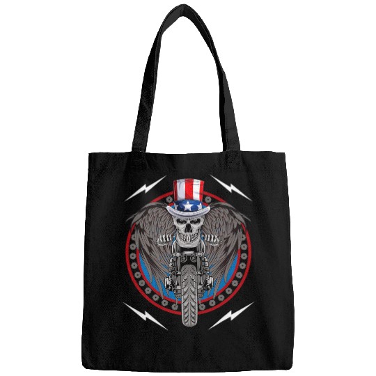 Memorial Day 4th of July Holiday Patriotic Motorcycle Rider 22 Bags