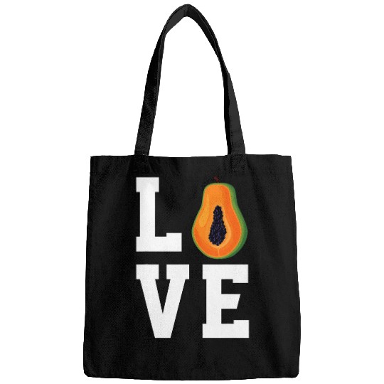 Lacrosse Gift Love Papaya Fruit Design Love Vegan Food Bags