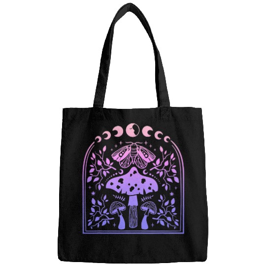 Moth and Mushroom Indie Clothing Pastel Goth Cottagecore Bags