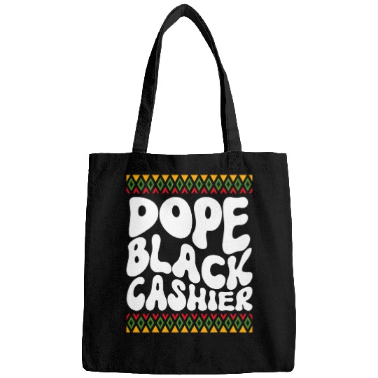 Black Cashier African American Job Black History Month 4 Bags